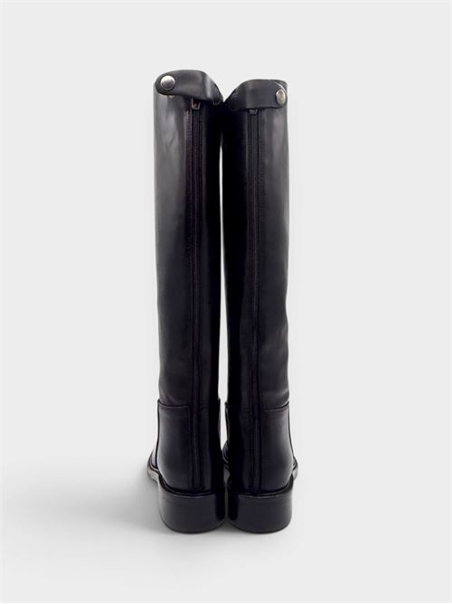 Stivale alto nero con zip posteriore IL LACCIO | TW703CRUSTNERO